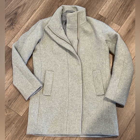NWOT J Crew Wool City Coat with Full Zip in Heather Dusk Size 2 - Picture 4 of 12